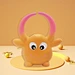 safe natural latex teether (big horn sheep)
